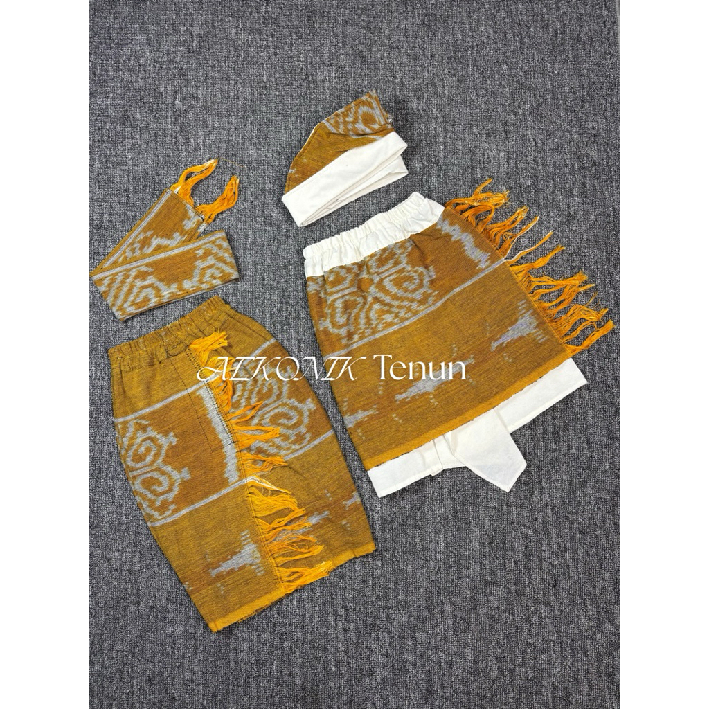 Ready Set Couple Kamen Anak//Set Couple Blanket Anak Jadi//Set Busana Adat Anak Bali//Set Kamen Anak