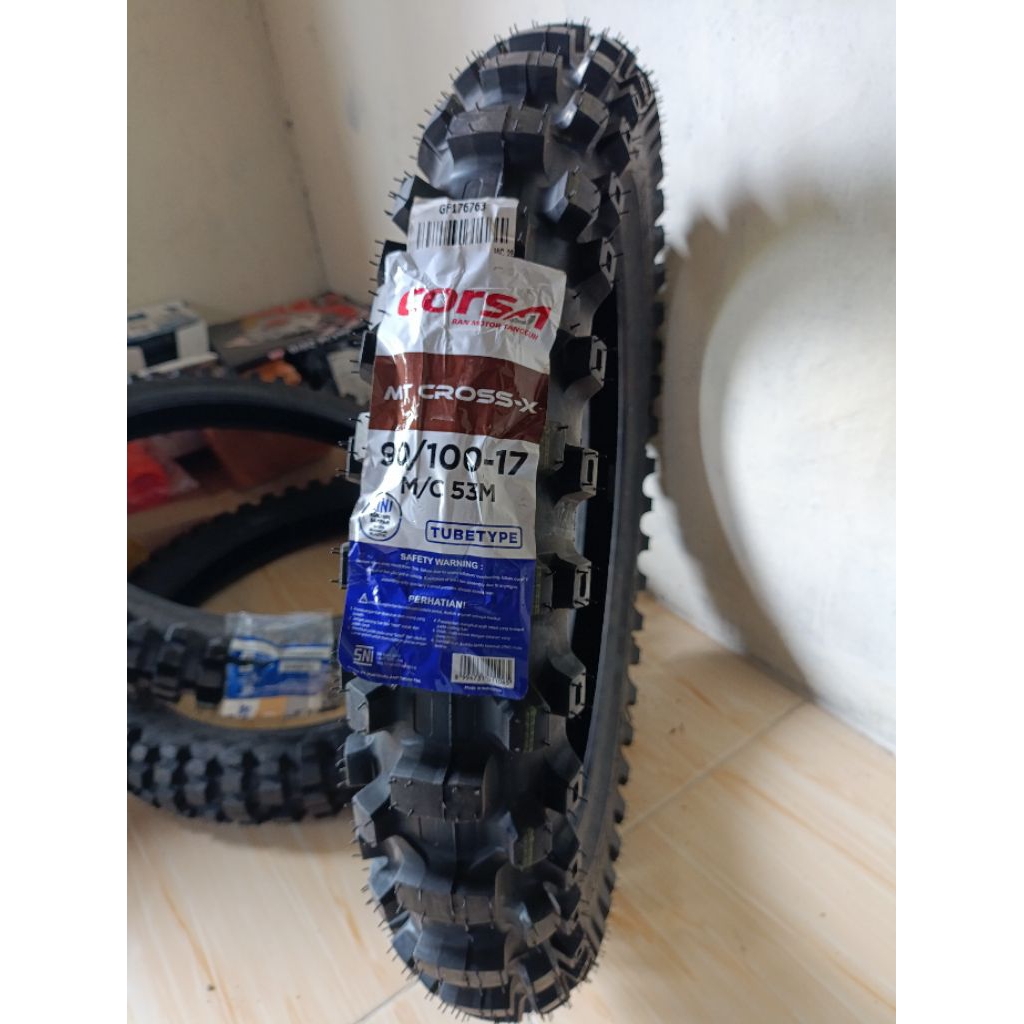 Ban CORSA MT X cross ring 17 ukuran 90/100 dan ban IRC ring 17 275-300
