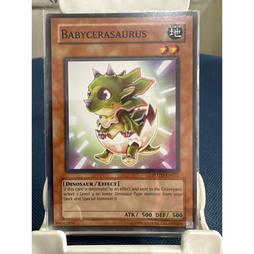 kartu yugioh original babycerasaurus common