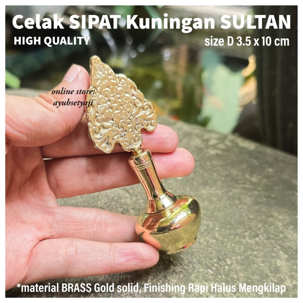 Celak Sipat Kuningan SULTAN HIGH QUALITY Wadah Celak Bubuk BRASS antik Tempat Celak Mata arab Celak 