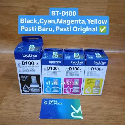 Tinta Brother BTD100 BT-D100 BT D100 for Printer Brother T530W, T730DW, T830DW dan T930DW