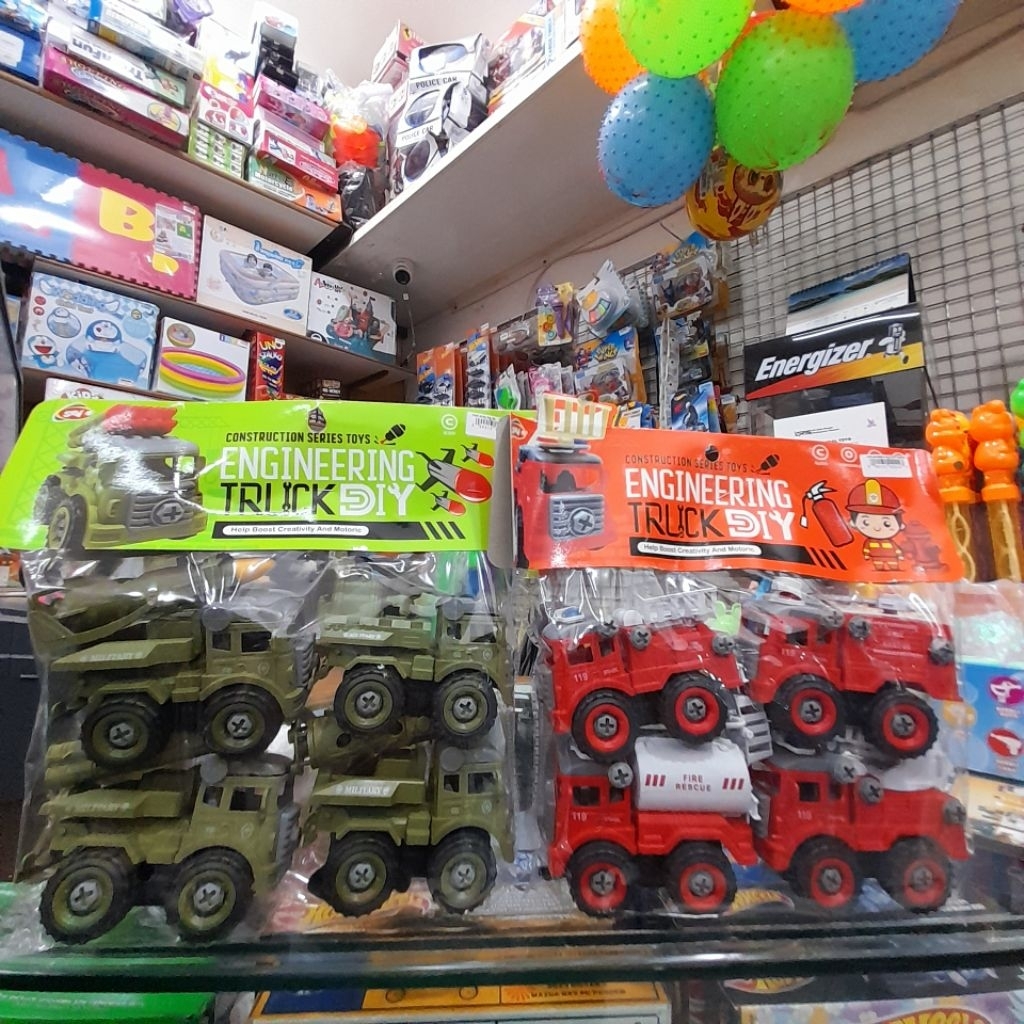 Mainan anak truck pemadam/army