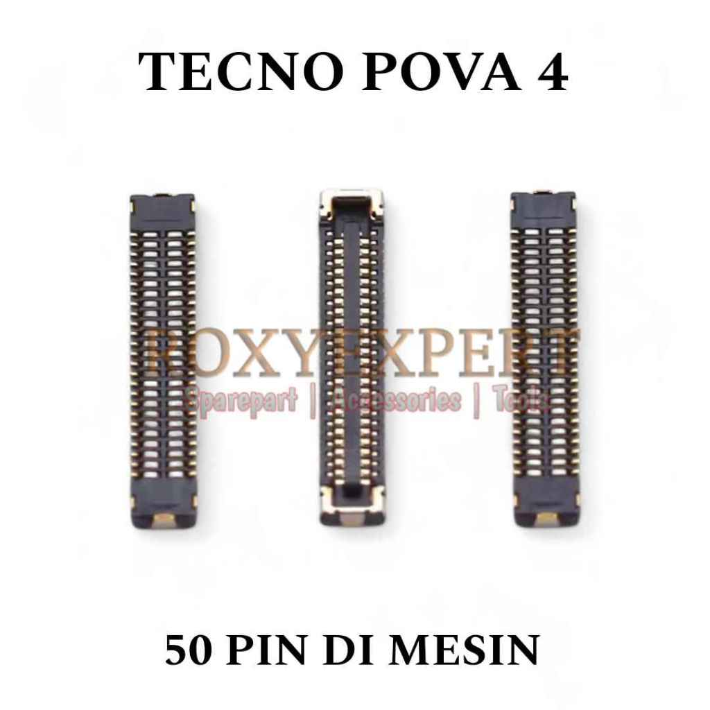 Konektor Lcd Soket FPC Lcd Tecno Pova 4 50 Pin