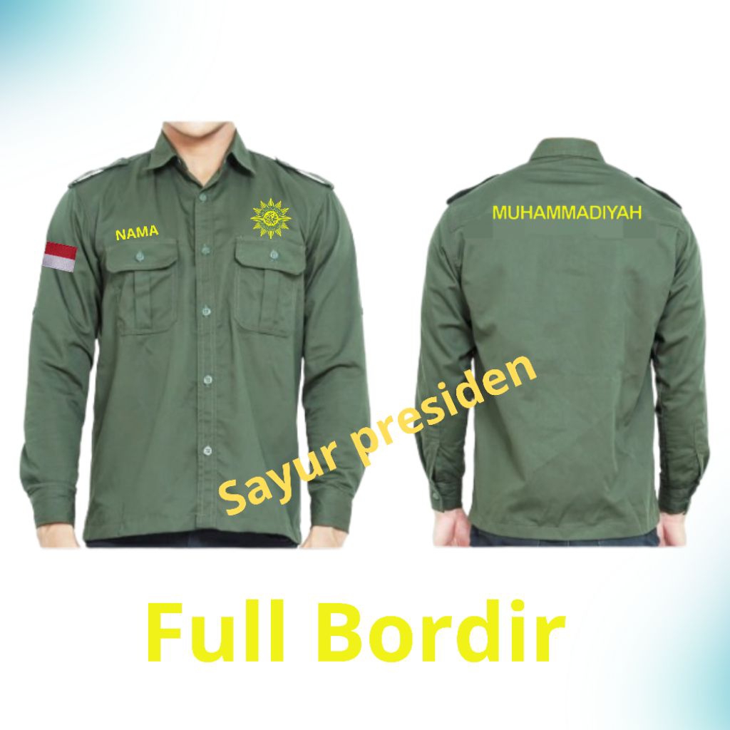 Kemeja Seragam PDH MUHAMMADIYAH/KEMEJA MUHAMMADIYAH/SERAGAM MUHAMMADIYAH/KEMEJA/SERAGAM