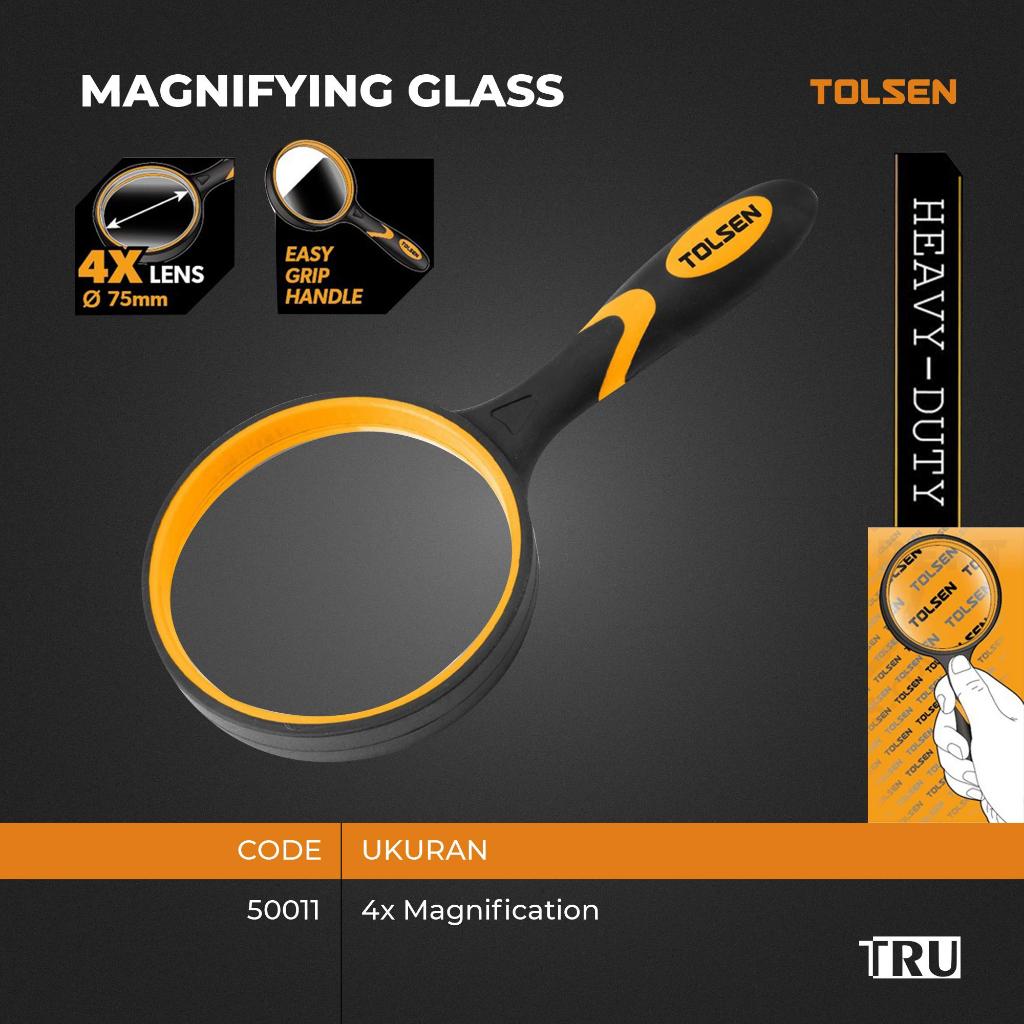 

Kaca Pembesar / Lup Handheld Magnifier / Magnifying Glass 75mm TOLSEN 50011