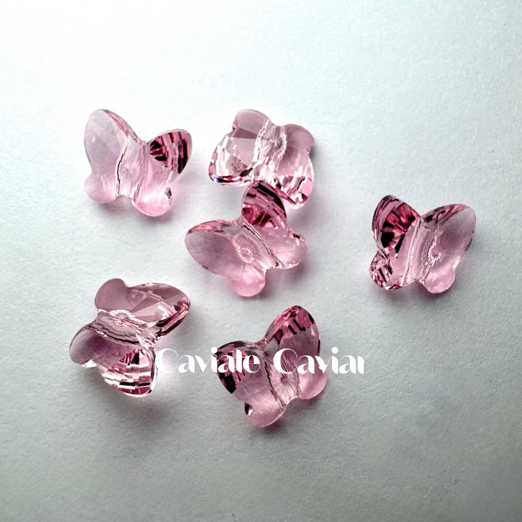 8mm 5754 Kupu/Butterfly Swarovski Crystal Original | Aksesoris DIY Kristal Austria AB| CavialeCaviar