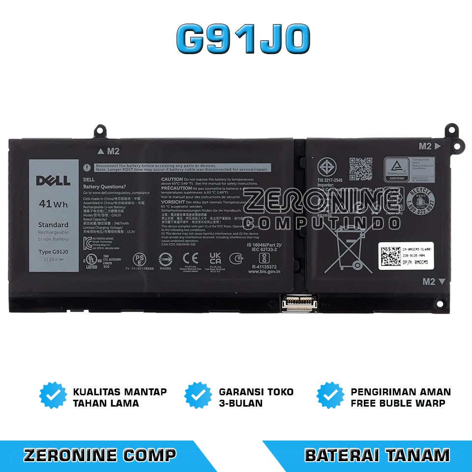 Baterai Original Dell Inspiron 15 3530 3511 3525 3510 3520 3521 3515