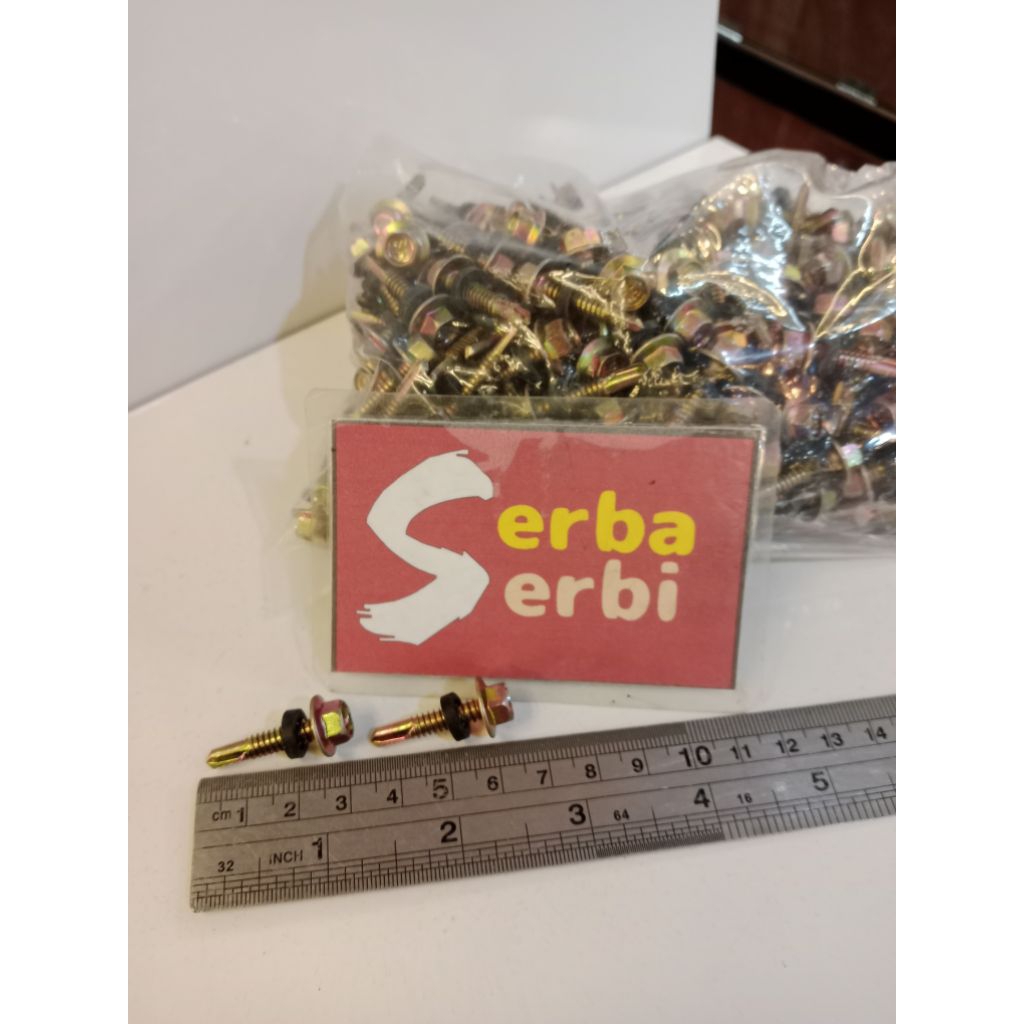 -/300PCS BAUT SDS 12X25-Baut roffing bajaringan atap ±2.5cm