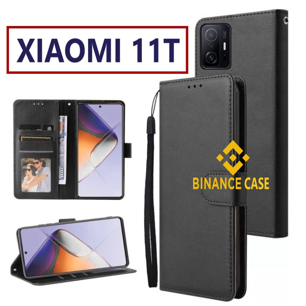 LEATHER FLIP CASE XIAOMI MI 11T CASE KULIT FLIP WALLET LEATHER KULIT PREMIUM SARUNG BUKA TUTUP KESIN