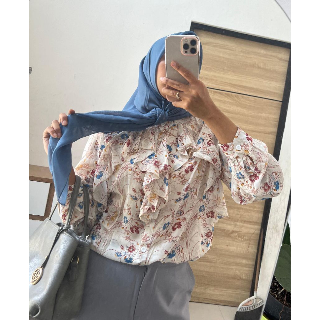 One Set Pakaian Wanita Premium Baju Kerja Wanita Karir Premium Ready Stok Langsung Kirim Blouse Wani