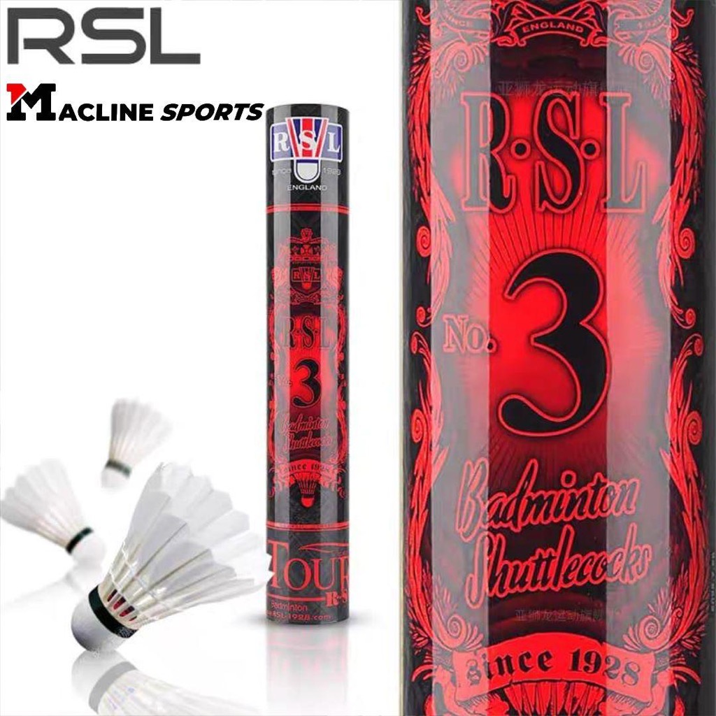 BADMINTON SHUTTLECOCKS RSL TOURNEY NO 3 ORIGINAL RSL COCK | KOK BADMINTON