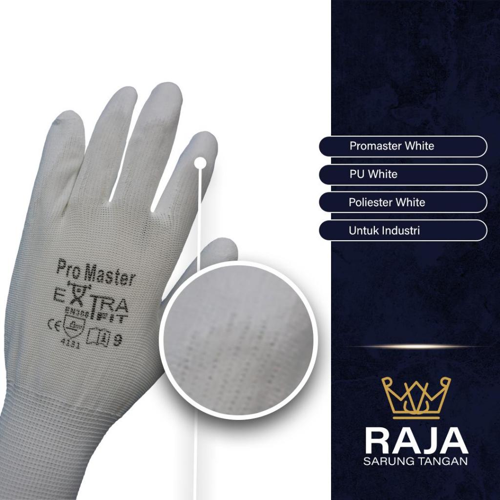 Sarung Tangan Karet/ Sarung Tangan Promaster Putih/ White