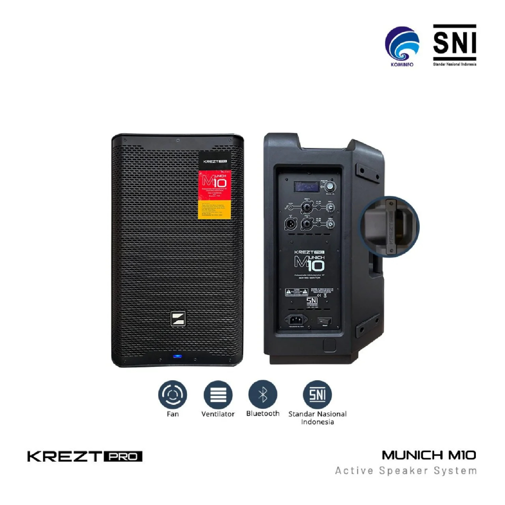 Speaker Aktif 10 Inch KREZT MUNICH M10