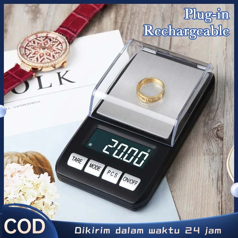 Timbangan 0.01 Gram Digital Scale Mini Imbangan Emas Mini Digital Timbangan Digital Emas