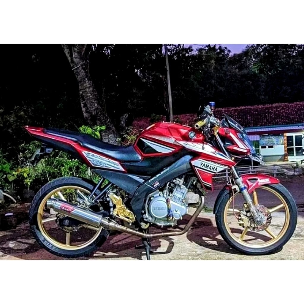 STRIPING LIS STICKER YAMAHA NEW VIXION LIGHTING NVL GP 2014 MERAH STIKER VIXION GP MERAH