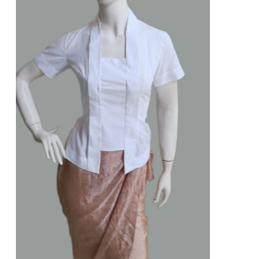 Kebaya casual kutubaru katun polos
