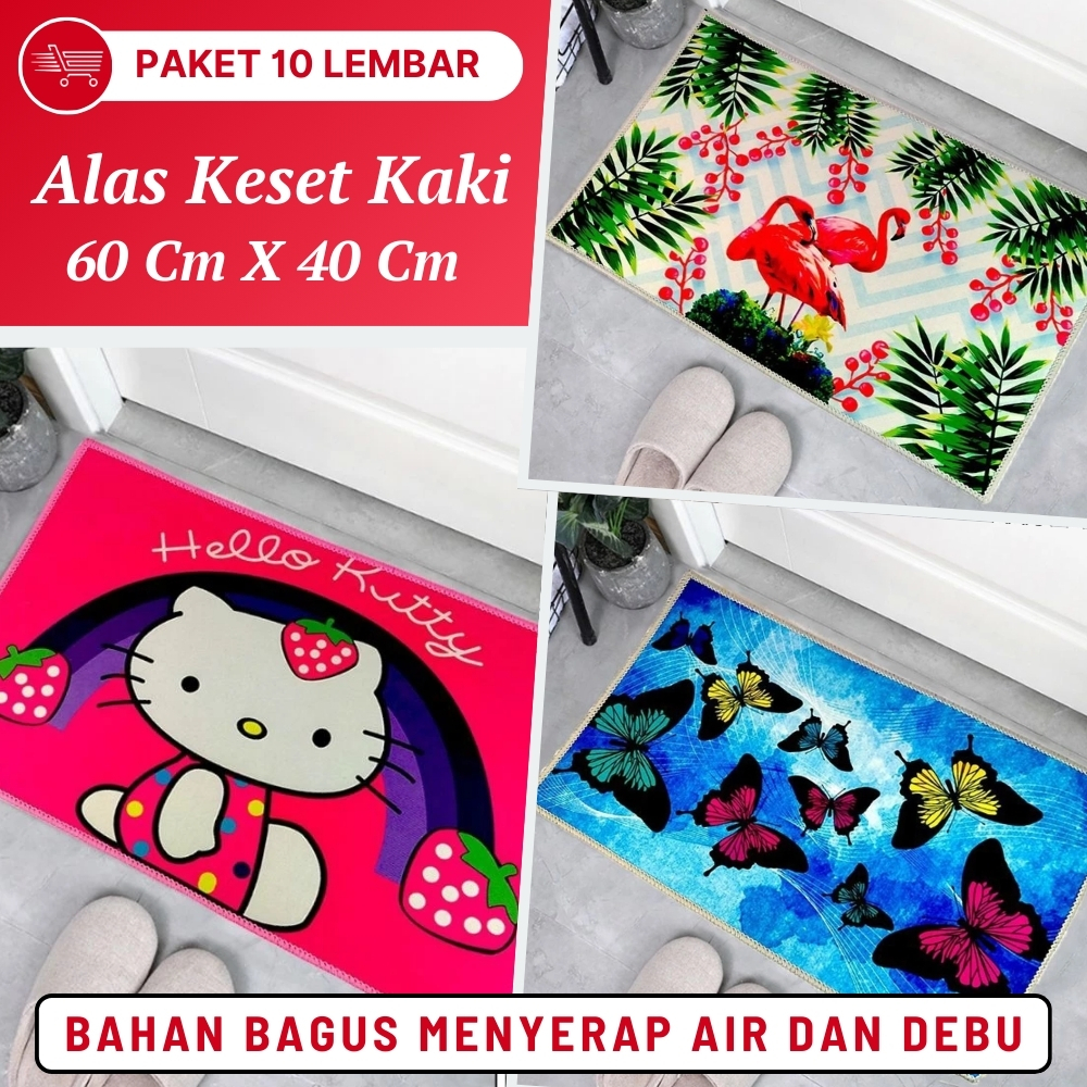 Keset Kamar Tidur Keset Kamar Mandi Alas Lantai Keset Kaki Anti Bau Nyerap Air Keset Karakter Lucu