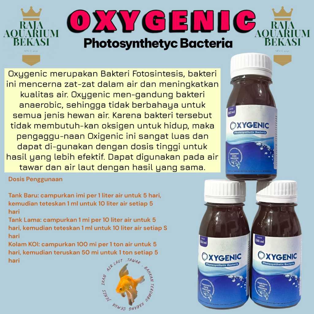 Oxygenic Probiotik Bakteri Starter Akuarium