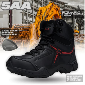 NEW Delta 5AA Sepatu Boots Safety Tactical Satpol pp Polisi TNI Pdl PDH Hiking Gunung Pria Original