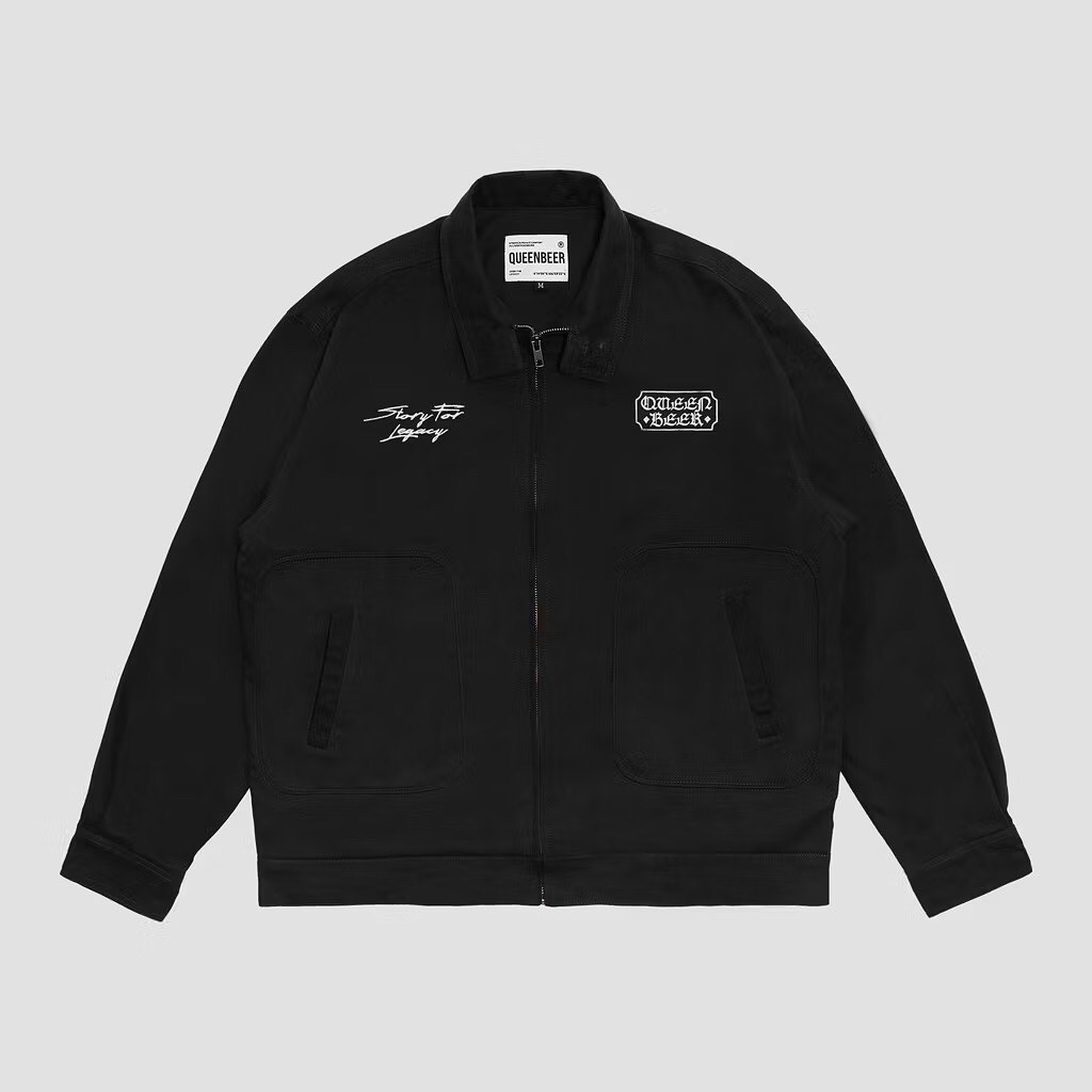 QUEENBEER - Work Jacket Mark Black