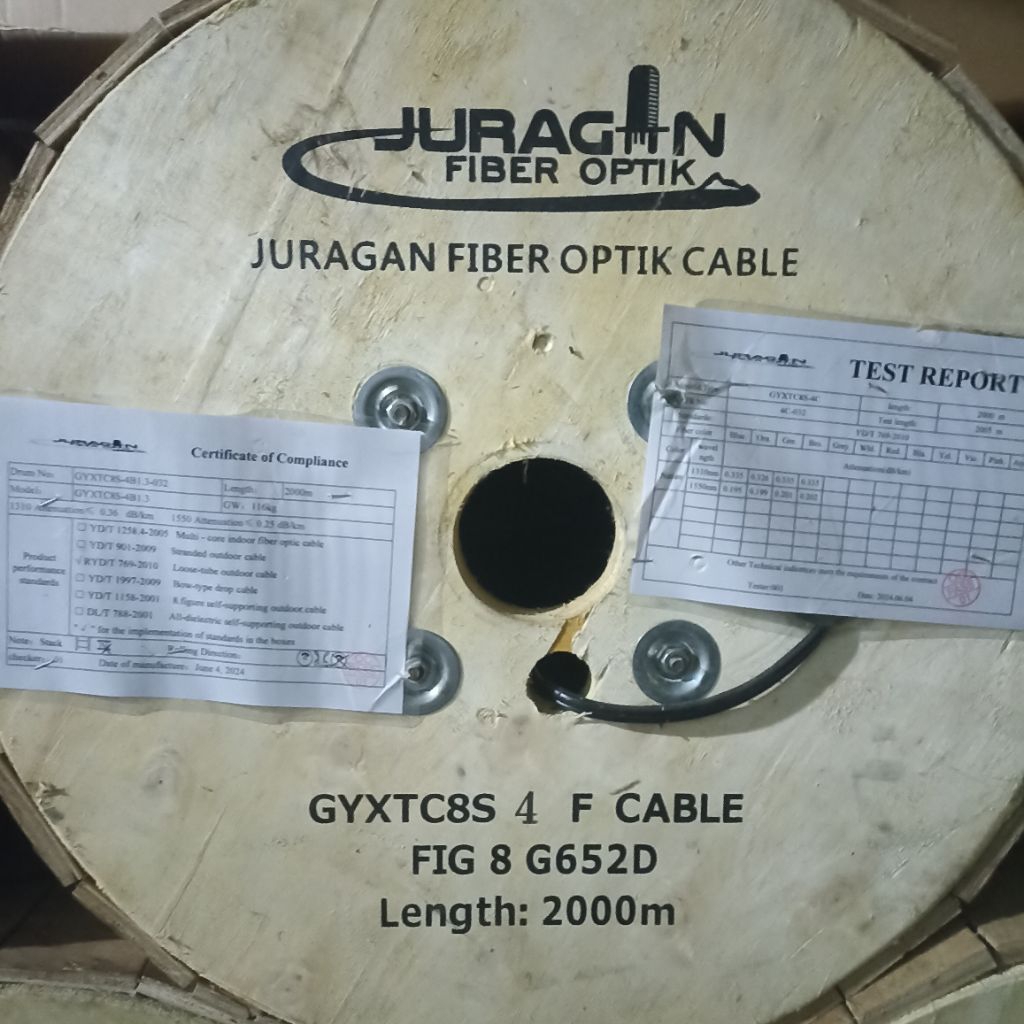 kabel 4 core fig8 armour 2000m / 4 core fig8 armore / kabel fo 4 core