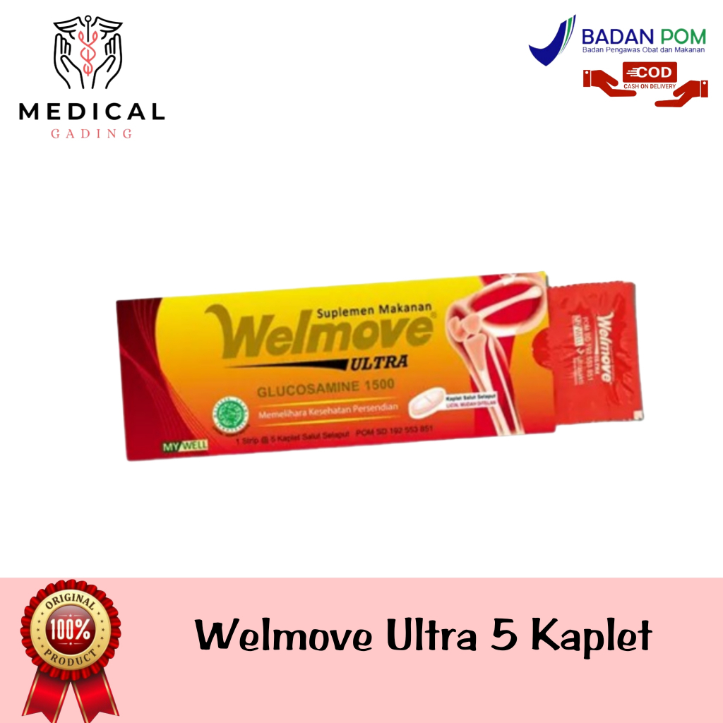 Welmove Ultra Glucosamine 1500mg 5 Kaplet Original