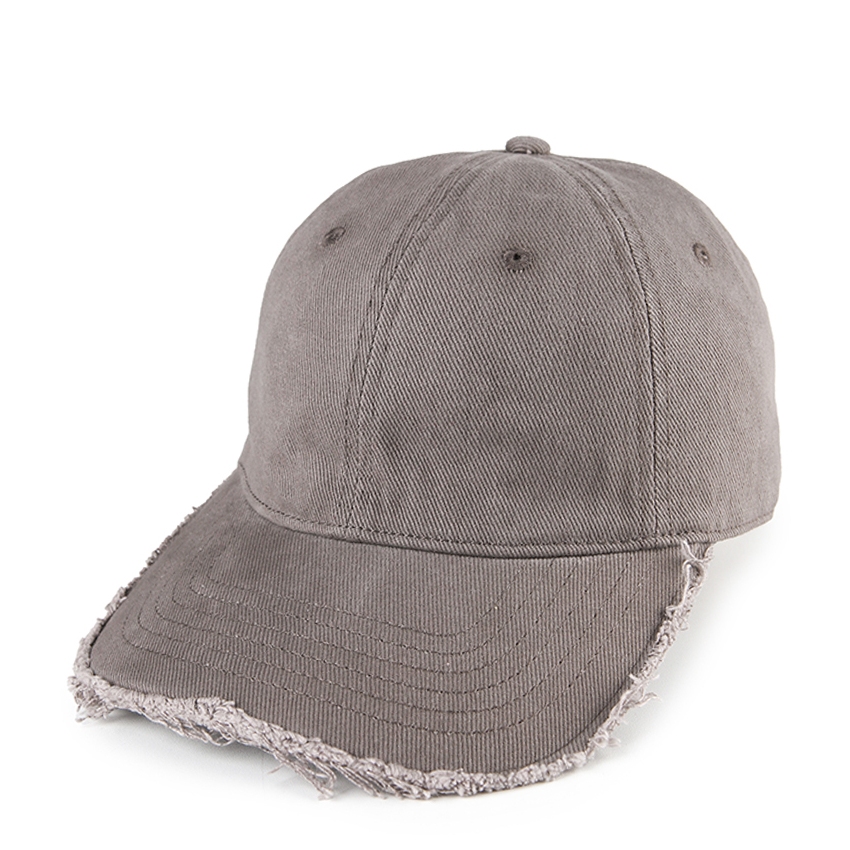 Urban State - Frayed Baseball Cap - Grey