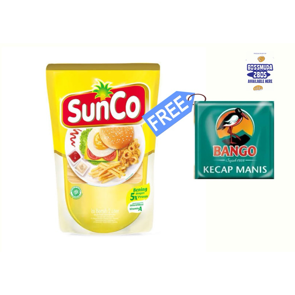 

MINYAK GORENG SUNCO 2L FREE 1 SACHET KECAP BANGO PER PRODUCT