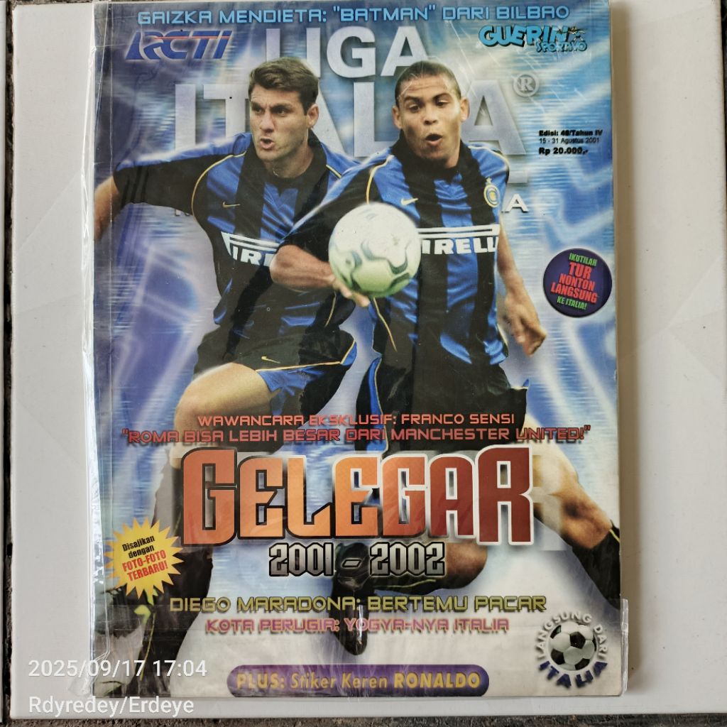 Majalah Liga Italia Agustus 2001