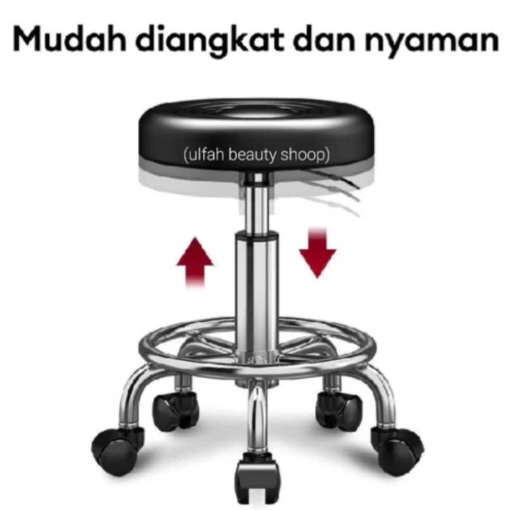 kursi putar/kursi hidrolik putar/kursi salon/kursi cafe/kursi conter/kursi sulam alis/kursi bundar h