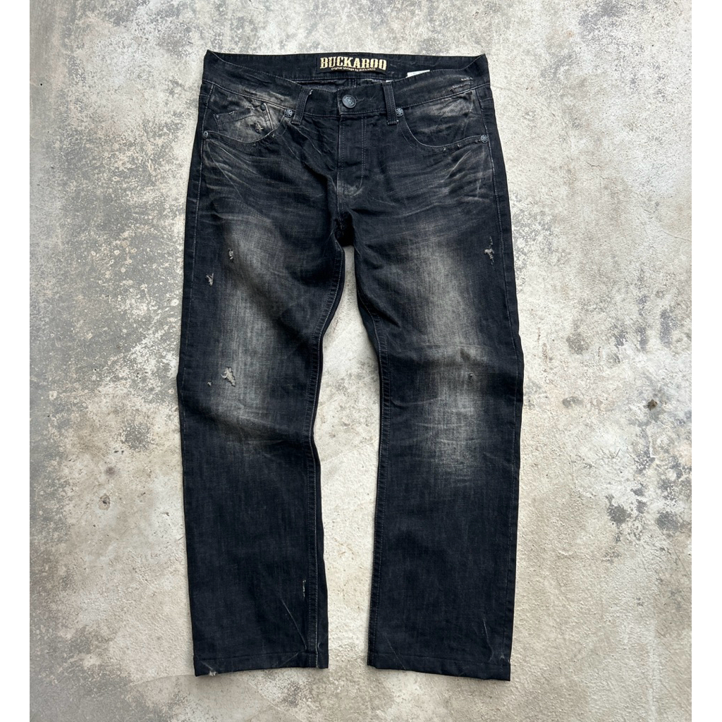 Vintage Y2K Distressed Buckaroo Straigh Cut Pants