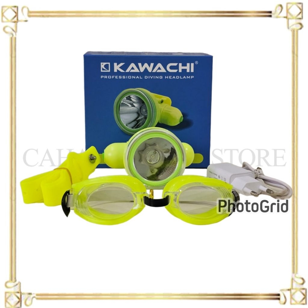 Senter Kepala Kawachi SELAM 50WATT / Led Super Terang / Senter Diving LS 50G LITHIUM