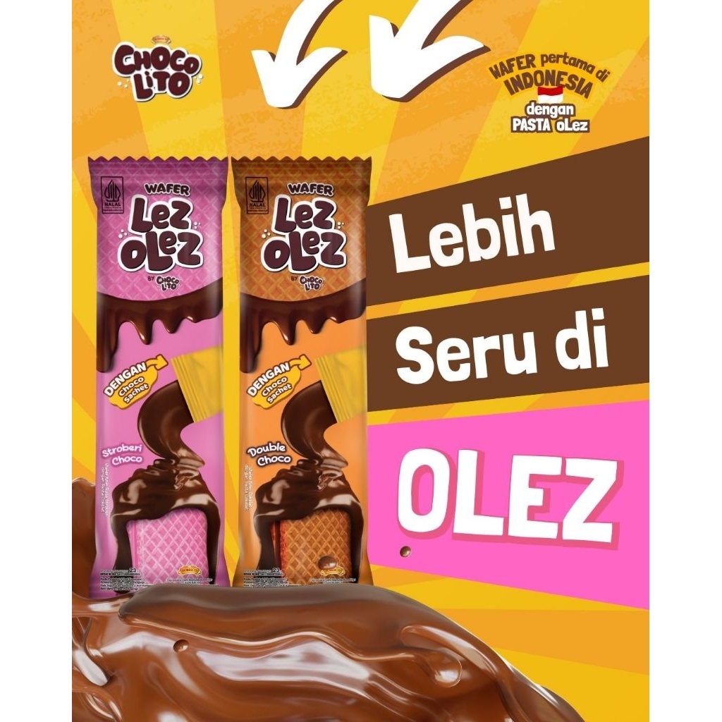Chocolito Wafer Lez Olez Renceng - 10 Sachet
