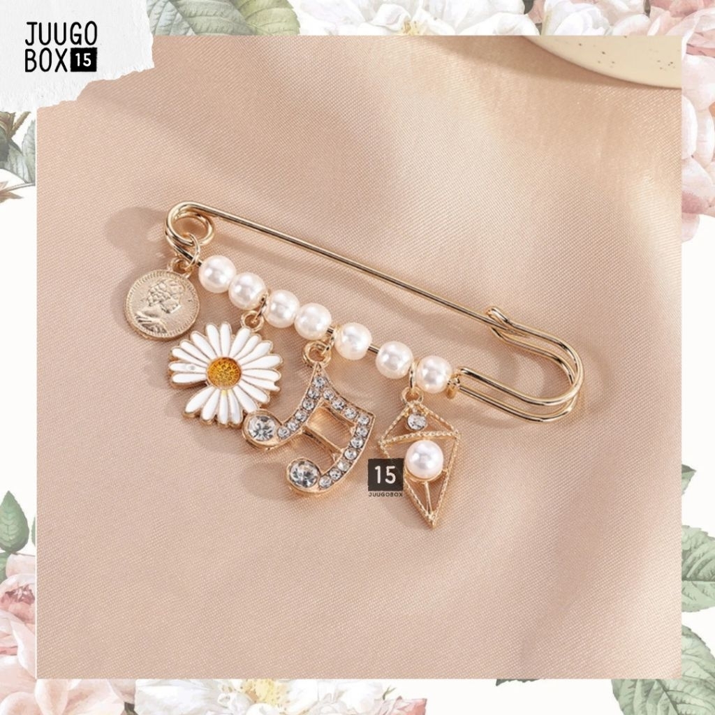 PMO G - Bros Pin PMO GD GDRAGON BIGBANG Bunga Daisy Pearl Mutiara Music Kpop