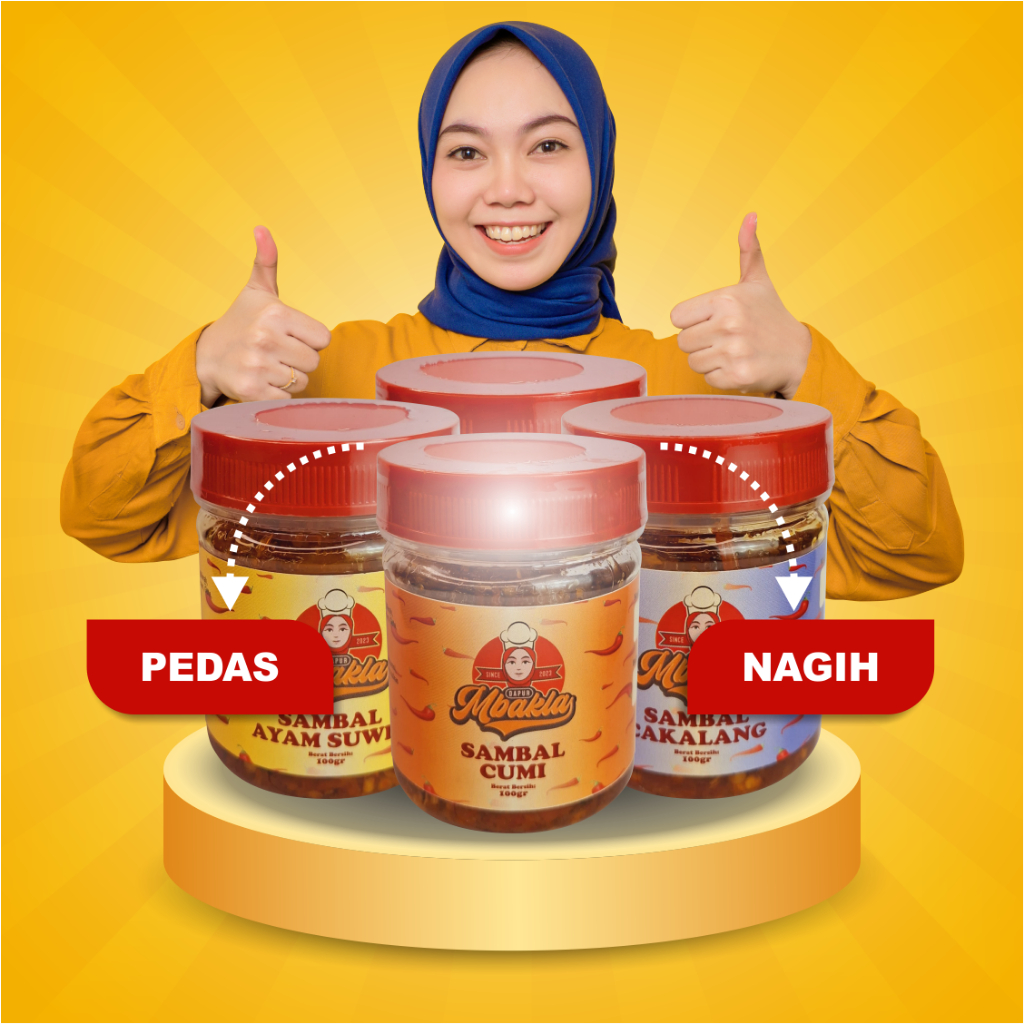 Dapur Mbakla | Sambel Cumi Ayam Suwir Cakalang Cumi Ijo Pedas Nagih Enak