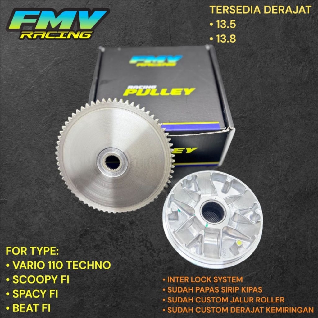 pully pulley pulli rumah roller fmv beat fi scoopy fi spacy fi 13.5m 13.8m