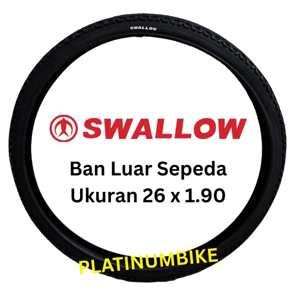 Ban Luar Sepeda Ukuran 26 x 1.90 SWALLOW Sepeda MTB Federal