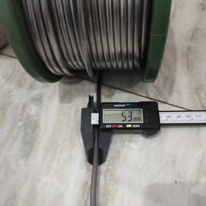 timah lidi 5,3mm bahan slug / lead wire/ timah gulung tinol