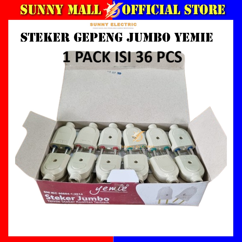 (36 Pcs)Steker Gepeng Jumbo Yemie / Steker Gepeng