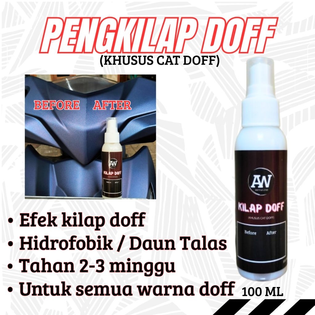 Pengkilap Warna Doff Matte Body Motor Mobil Helm & Semua Warna Doff Matte