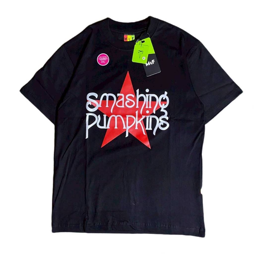 OVERSIZE KAOS T-SHIRT MUSIC SMASHING PUMKINS JUST SAY MAYBE BLACK