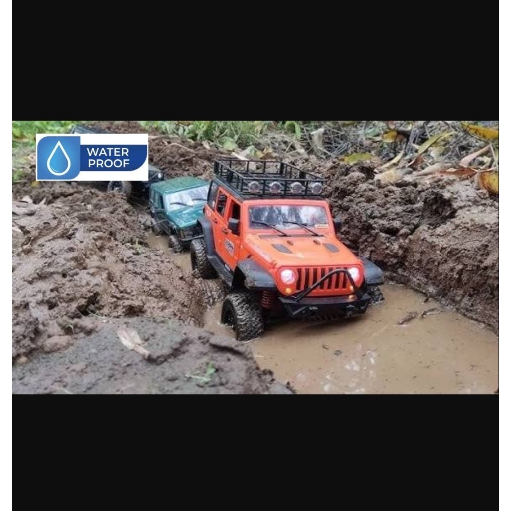 WATERPROOF RC JEEP RUBICON MN128 MN-128 4WD OFFROAD ADVENTURE 1/12