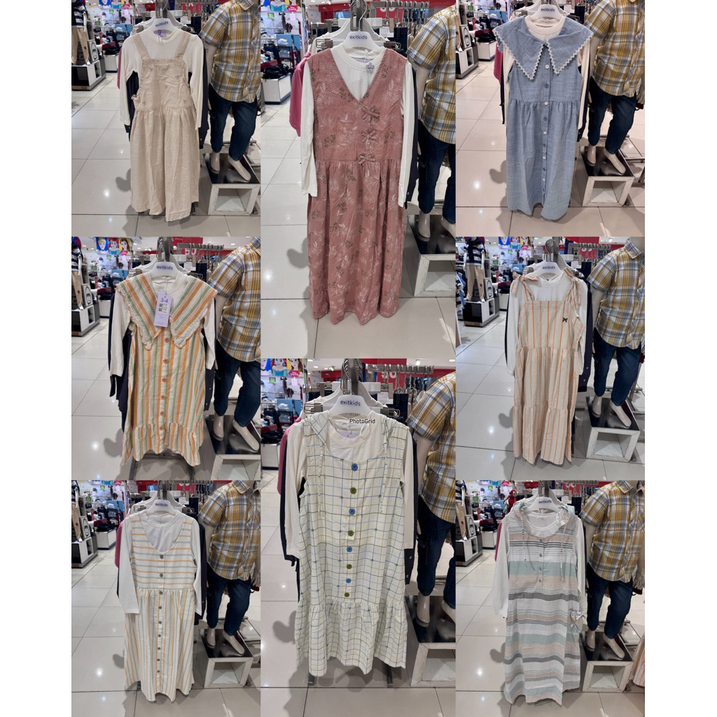 EXIT KIDS - SALE Set Overall Gamis Anak Perempuan (4-14 Tahun)