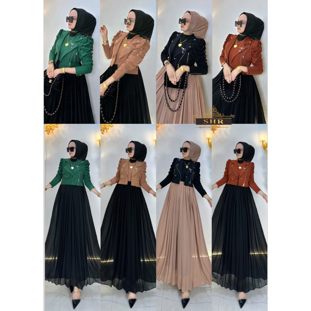 CODREADY NEW MAXI DRES BLEZER ROMPI KAOS RAJUT MIX CERUTY ORI SHR 100%