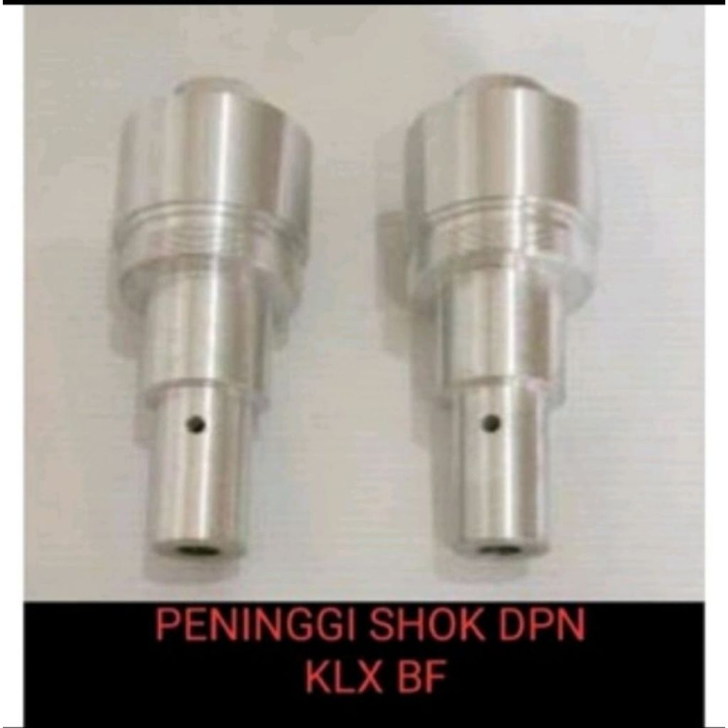 peninggi shock depan KLX bf 10 cm / shock KLX 150 bf dtracker bahan Aluminium