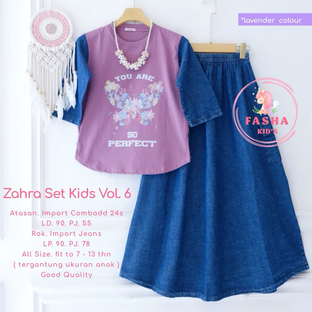 ZAHRA SET ROK KAOS COMBAD by FASHA