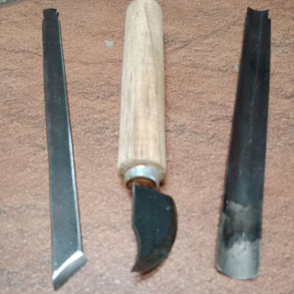 pahat ukir kayu / pahat bonsai pelengkap isi 3 pcs