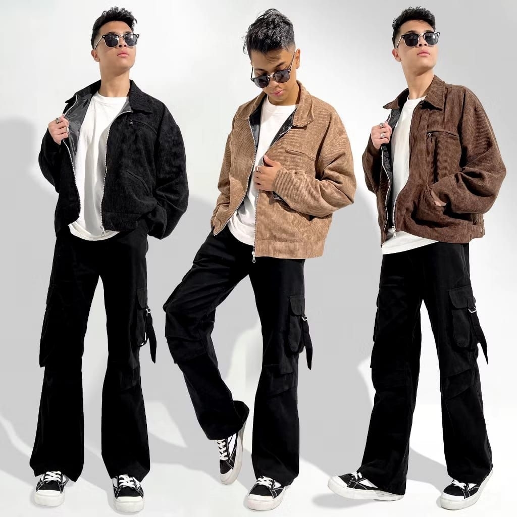 Jacket Work Corduroy Polos Unisex