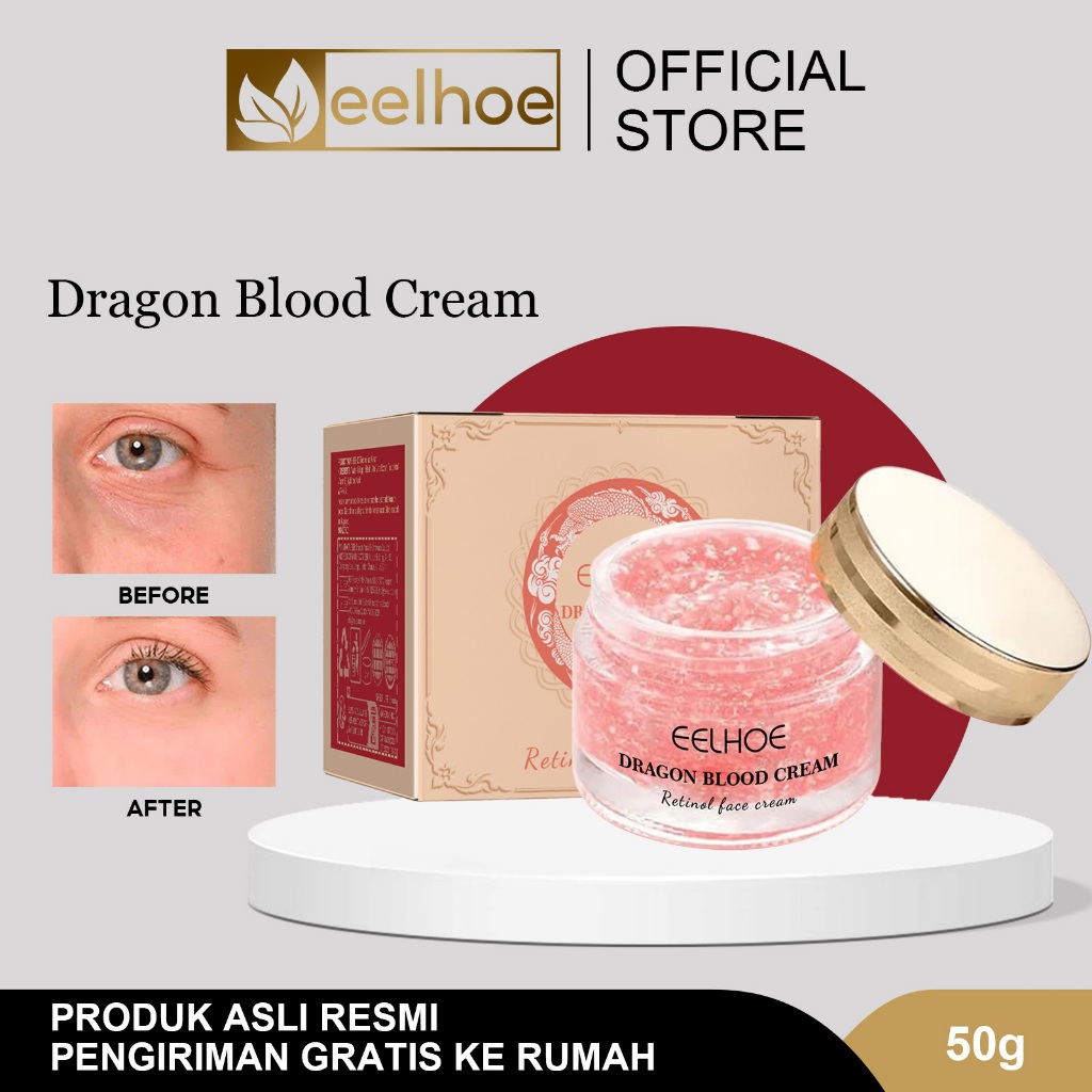 EELHOE Dragon's Blood Cream Original 50g Krim Pemutih Retinol Wajah Pemutih Pemutih Kuat Flek Hitam 