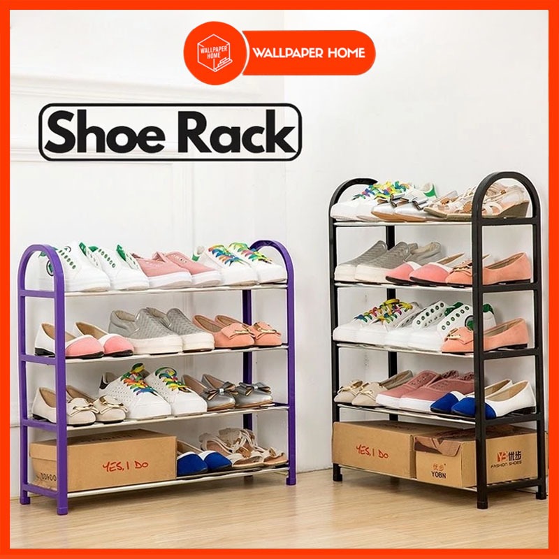 Rak Sepatu 4/5 Susun Plastik | Serbaguna Aesthetic | Bongkar Pasang